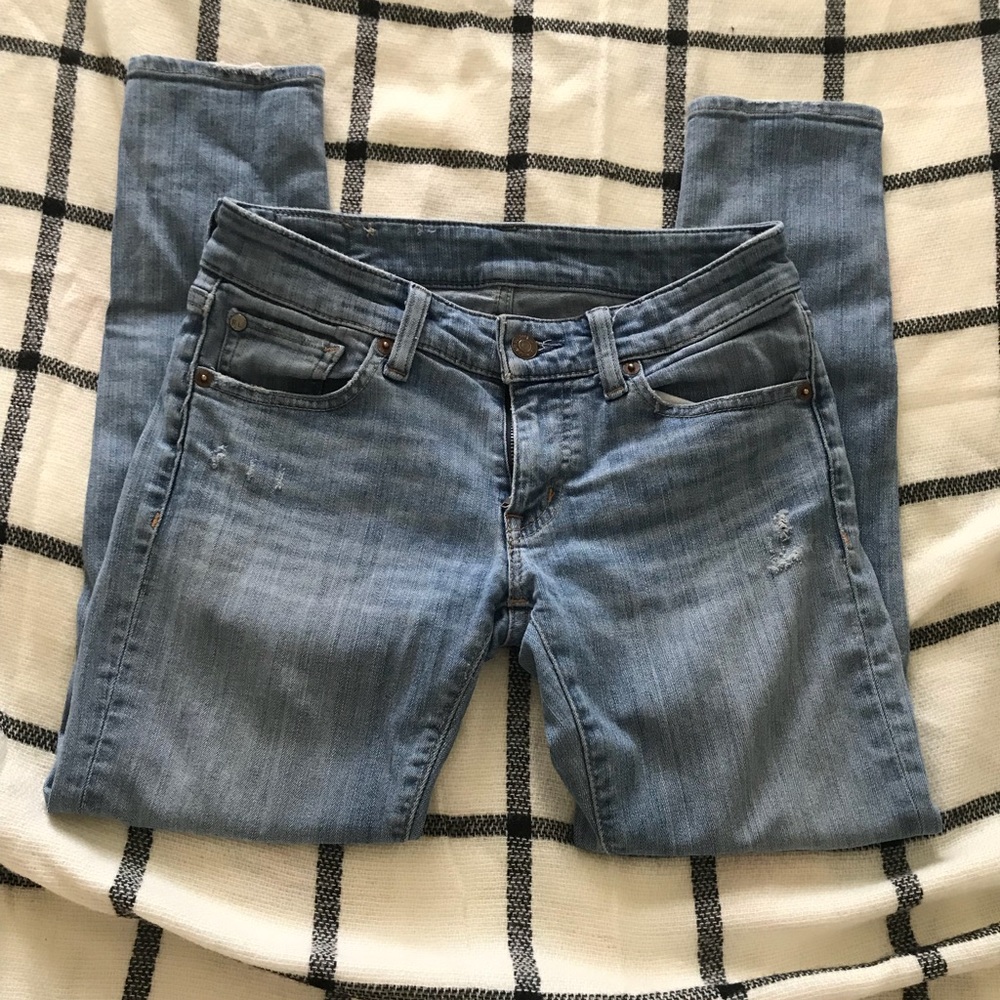Ralph Lauren distressed skinny jeans
